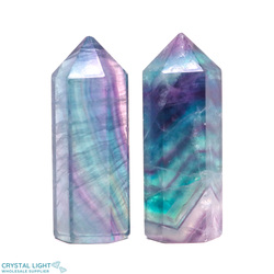 Polished Point Lots: Rainbow Fluorite Polished Point Lot