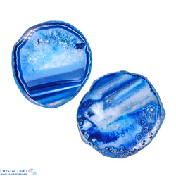 Slices: Blue Agate Slice Lot