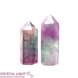 Polished Point Lots: Rainbow Fluorite Point Lot