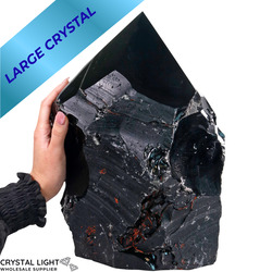 Cut Base Points: Black Obsidian Cut Base Point (XL)