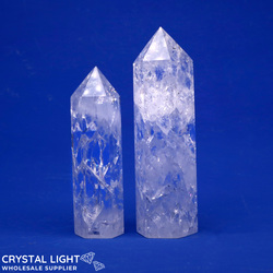 Polished Point Lots: Cracked Quartz Point Lot