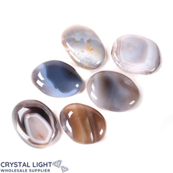 Flatstone Individuals and Lots: Botswana Agate Small Flatstone Lot