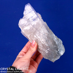 Tabular Crystals: Tabular Quartz with Dumortierite