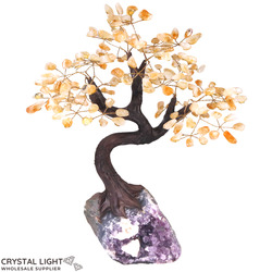 Large/Extra Large Trees: Citrine Druse Tree (Single)