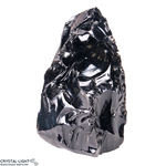 Black Obsidian Rough Cut Base