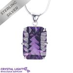 Amethyst Rectangle Pendant