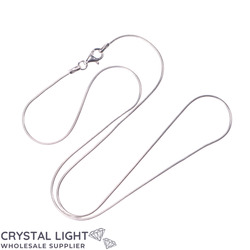 Sterling Silver Necklaces: Sterling Silver Snake Chain /45.5cm