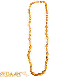Amber Necklaces (Adult): Amber Necklace - Light Cognac