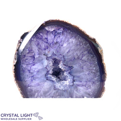 Agate Geodes: Purple Agate Cut Base Geode