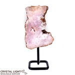 Pink Amethyst on Stand