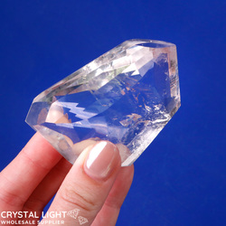 Faceted Shapes: Clear Quartz Faceted Shape (AAA-Grade)