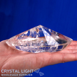 Faceted Shapes: Clear Quartz Faceted Shape (AAA-Grade)