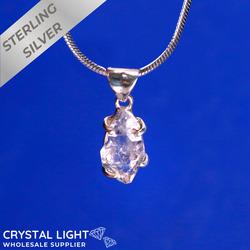 Sterling Silver Pendants: Herkimer Diamond Pendant