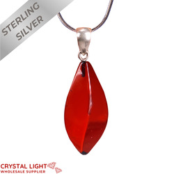 Sterling Silver Pendants: Amber Pendant