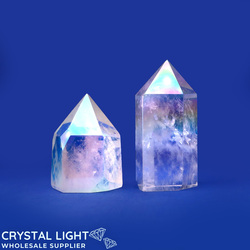 Polished Point Lots: Aura Quartz Point Lot