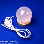 Quartz Sphere on LED Stand
