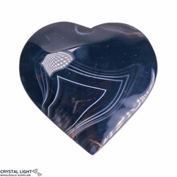 Hearts: Black Agate Heart