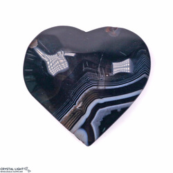 Hearts: Black Agate Heart