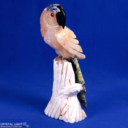 Animals: Carved Crystal Parrot