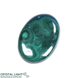 Soapstones & Palmstones Single Listings: Malachite Palmstone (Single)