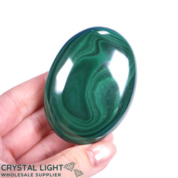 Soapstones & Palmstones Single Listings: Malachite Palmstone (Single)