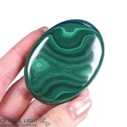 Soapstones & Palmstones Single Listings: Malachite Palmstone (Single)