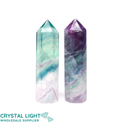 Polished Point Lots: Rainbow Fluorite Point Lot