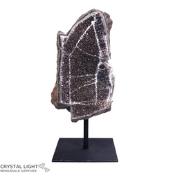 Display Pieces on Stand: Black Amethyst Druse on Stand
