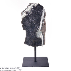 Display Pieces on Stand: Black Amethyst Druse on Stand