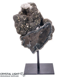 Display Pieces on Stand: Black Amethyst Druse on Stand