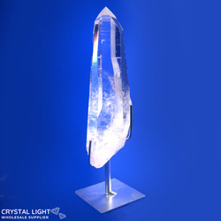 Display Pieces on Stand: Lemurian Quartz Point on Stand
