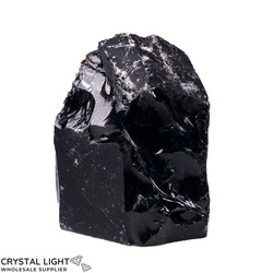 Rough Cut Bases: Black Obsidian Rough Cut Base