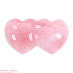 Rose Quartz Double Heart (A-Grade)