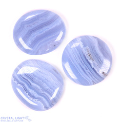 Flatstone Individuals and Lots: Blue Lace Agate Flatstone Lot