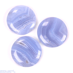 Flatstone Individuals and Lots: Blue Lace Agate Flatstone Lot