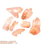 Tangerine Quartz Cluster Lot