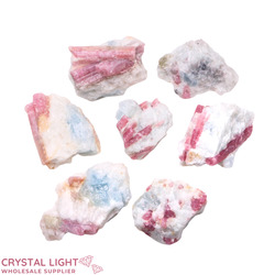 Crystal Specimen Lots: Pink Tourmaline & Aquamarine Specimen Lot