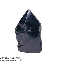 Cut Base Points: Black Obsidian Cut Base Point