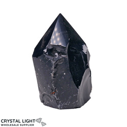 Cut Base Points: Black Obsidian Cut Base Point