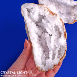 Quartz Geodes: Quartz Geode Pair (Single Listing)