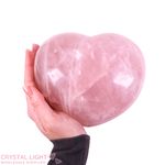 Rose Quartz Puff Heart (Large)