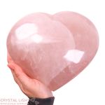 Rose Quartz Heart (X-Large)