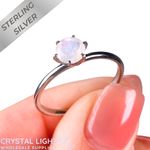 Rainbow Moonstone Ring