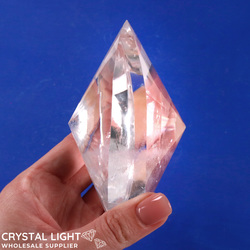 Faceted Shapes: Clear Quartz Faceted Shape (AAA-Grade)