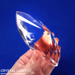 Faceted Shapes: Clear Quartz Faceted Shape (AAA-Grade)