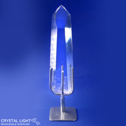 Display Pieces on Stand: Lemurian Quartz Point on Stand
