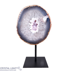 Display Pieces on Stand: Agate Druse on Stand