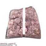 Amethyst Druse Bookends