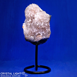 Display Pieces on Stand: White Amethyst Druse on Stand