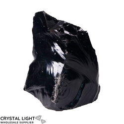 Rough Cut Bases: Black Obsidian Rough Cut Base
